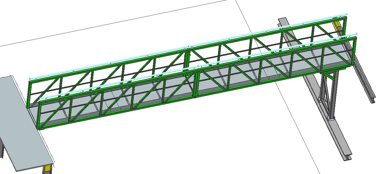 紧凑型桁架检修通道梯